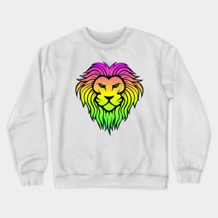 My Spirit Animal- Beautiful Multi-color Lion Head Crewneck Sweatshirt